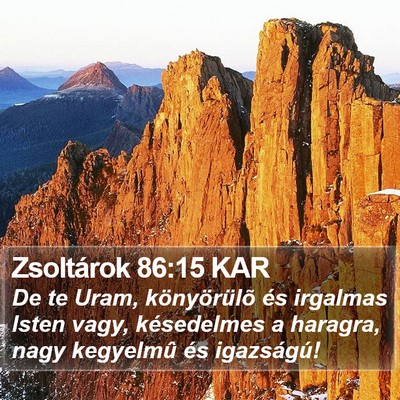 Zsoltárok 86:15 KAR Bible Verse Image