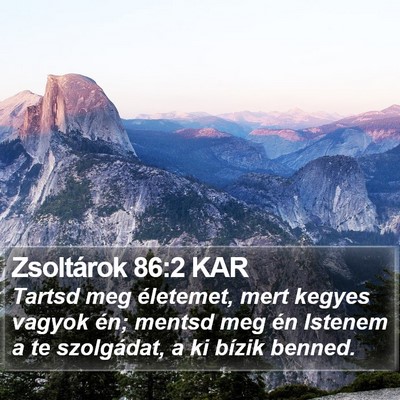 Zsoltárok 86:2 KAR Bible Verse Image