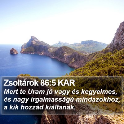 Zsoltárok 86:5 KAR Bible Verse Image