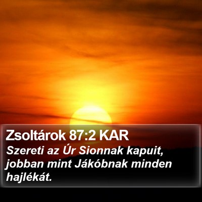 Zsoltárok 87:2 KAR Bible Verse Image