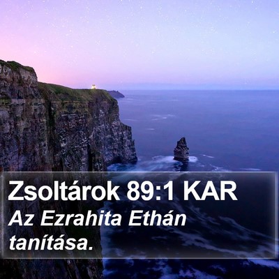 Zsoltárok 89:1 KAR Bible Verse Image