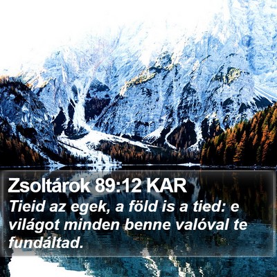 Zsoltárok 89:12 KAR Bible Verse Image