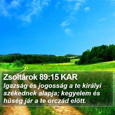 Zsoltárok 89:15 KAR Bible Verse Image