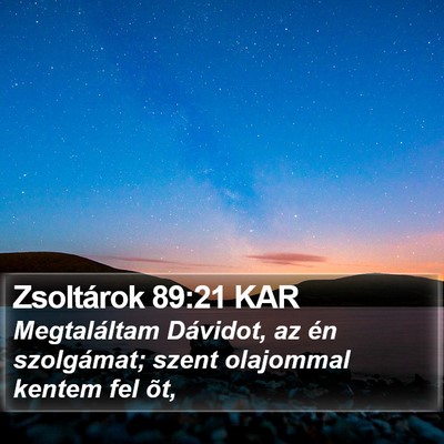 Zsoltárok 89:21 KAR Bible Verse Image