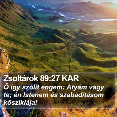 Zsoltárok 89:27 KAR Bible Verse Image