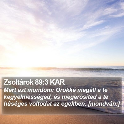 Zsoltárok 89:3 KAR Bible Verse Image
