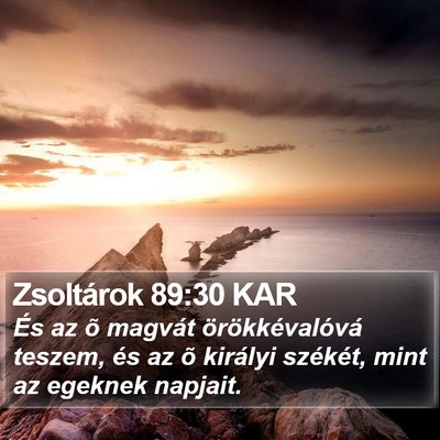 Zsoltárok 89:30 KAR Bible Verse Image