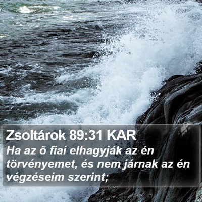 Zsoltárok 89:31 KAR Bible Verse Image