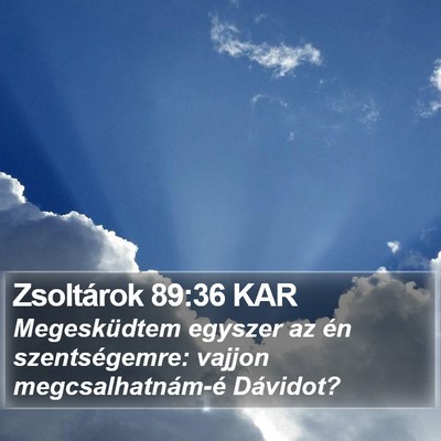 Zsoltárok 89:36 KAR Bible Verse Image