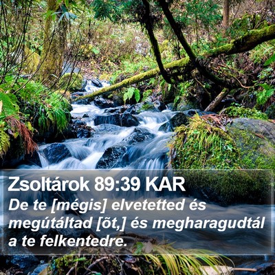 Zsoltárok 89:39 KAR Bible Verse Image