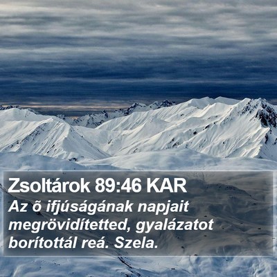 Zsoltárok 89:46 KAR Bible Verse Image