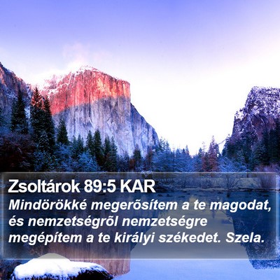Zsoltárok 89:5 KAR Bible Verse Image