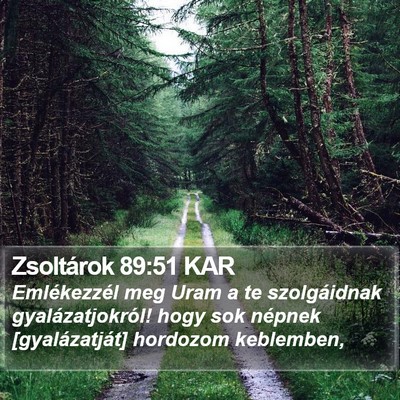Zsoltárok 89:51 KAR Bible Verse Image