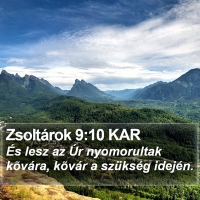 Zsoltárok 9:10 KAR Bible Verse Image