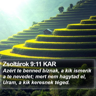 Zsoltárok 9:11 KAR Bible Verse Image