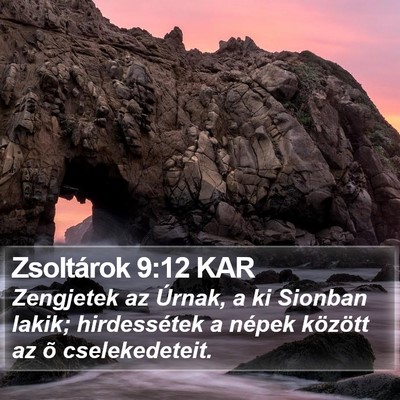 Zsoltárok 9:12 KAR Bible Verse Image
