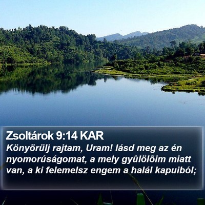 Zsoltárok 9:14 KAR Bible Verse Image