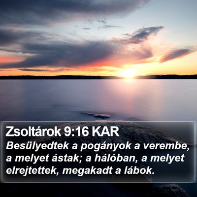 Zsoltárok 9:16 KAR Bible Verse Image