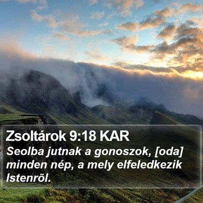Zsoltárok 9:18 KAR Bible Verse Image