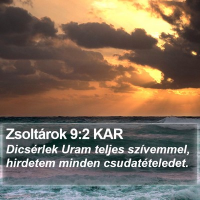 Zsoltárok 9:2 KAR Bible Verse Image