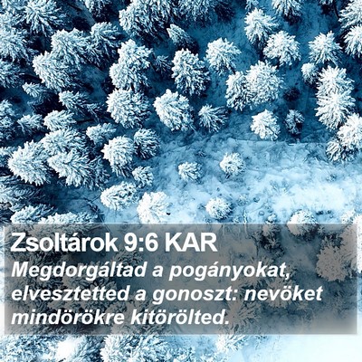 Zsoltárok 9:6 KAR Bible Verse Image