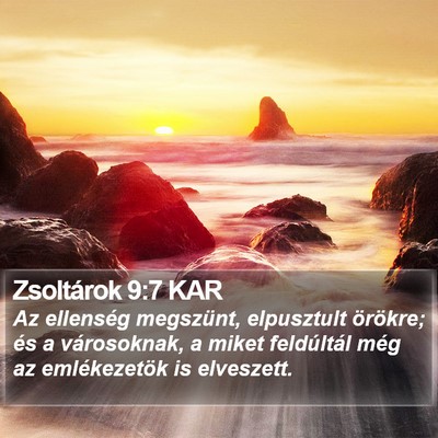 Zsoltárok 9:7 KAR Bible Verse Image