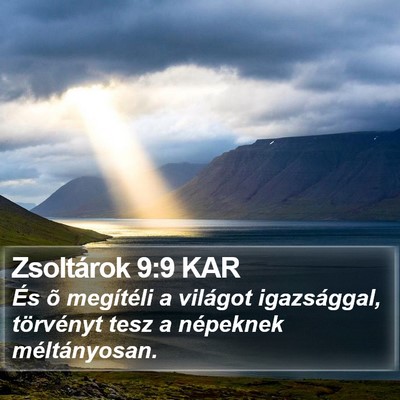 Zsoltárok 9:9 KAR Bible Verse Image