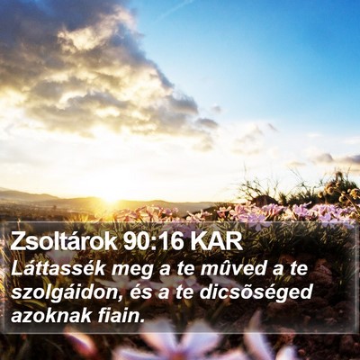 Zsoltárok 90:16 KAR Bible Verse Image