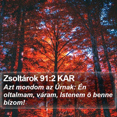 Zsoltárok 91:2 KAR Bible Verse Image