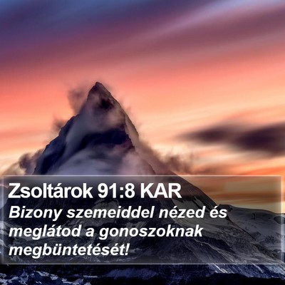 Zsoltárok 91:8 KAR Bible Verse Image