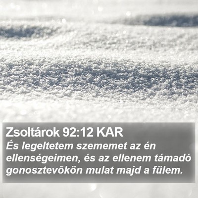 Zsoltárok 92:12 KAR Bible Verse Image