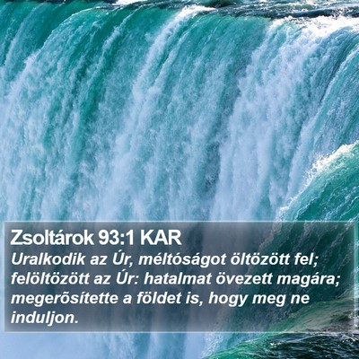 Zsoltárok 93:1 KAR Bible Verse Image