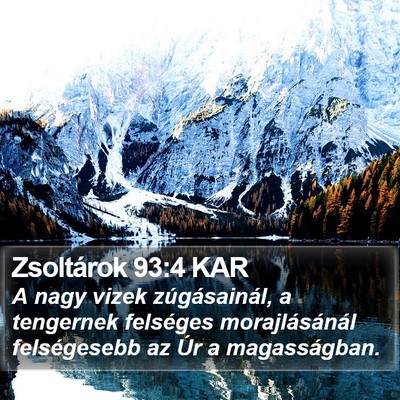 Zsoltárok 93:4 KAR Bible Verse Image