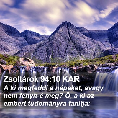 Zsoltárok 94:10 KAR Bible Verse Image