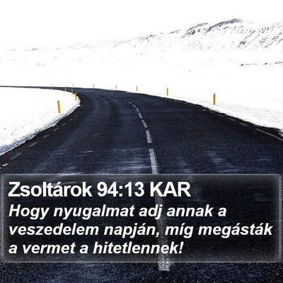 Zsoltárok 94:13 KAR Bible Verse Image