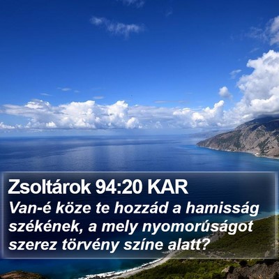 Zsoltárok 94:20 KAR Bible Verse Image