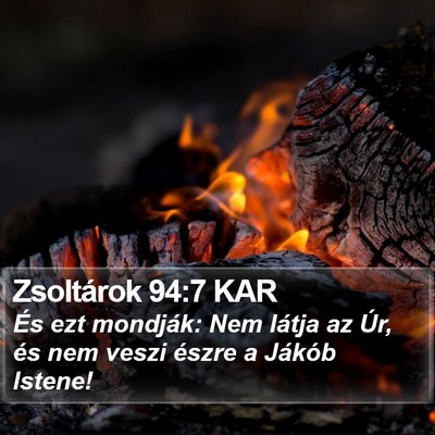 Zsoltárok 94:7 KAR Bible Verse Image