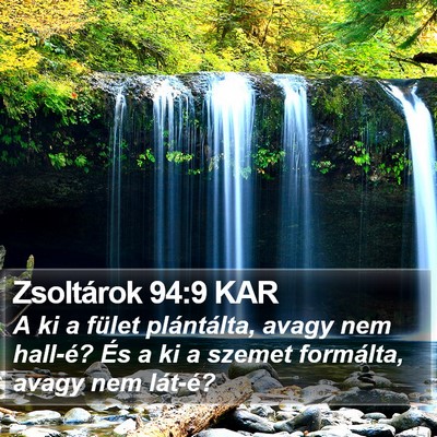 Zsoltárok 94:9 KAR Bible Verse Image