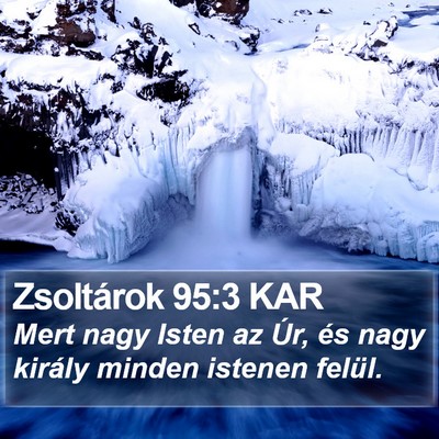Zsoltárok 95:3 KAR Bible Verse Image