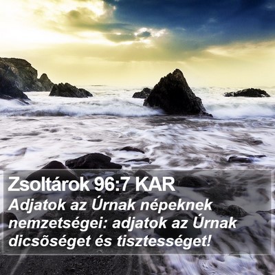 Zsoltárok 96:7 KAR Bible Verse Image
