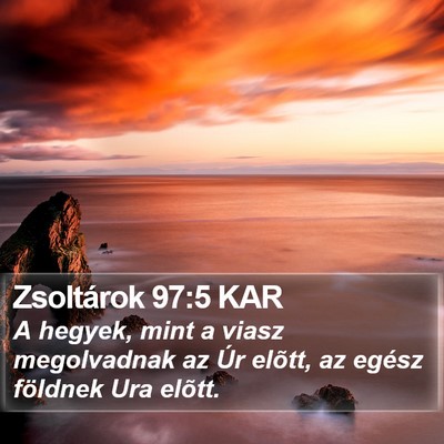 Zsoltárok 97:5 KAR Bible Verse Image