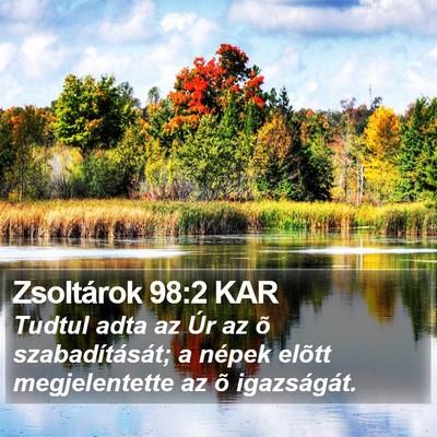 Zsoltárok 98:2 KAR Bible Verse Image