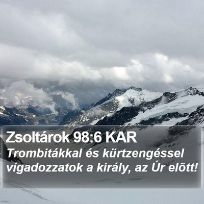 Zsoltárok 98:6 KAR Bible Verse Image