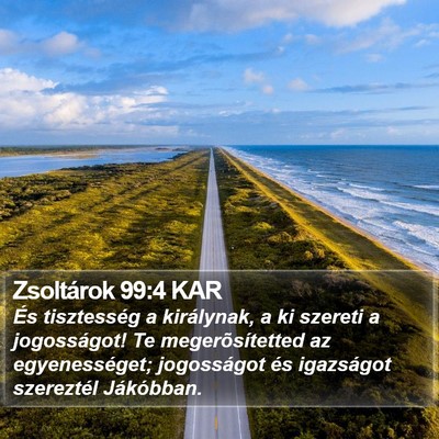 Zsoltárok 99:4 KAR Bible Verse Image
