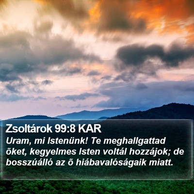 Zsoltárok 99:8 KAR Bible Verse Image