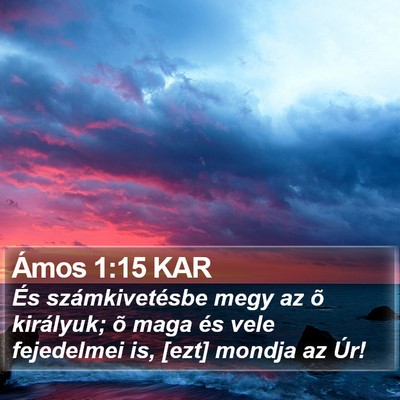 Ámos 1:15 KAR Bible Verse Image