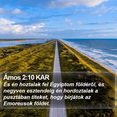 Ámos 2:10 KAR Bible Verse Image