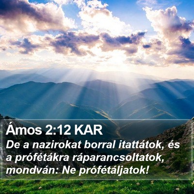 Ámos 2:12 KAR Bible Verse Image