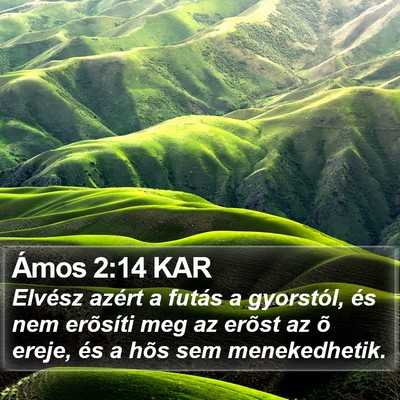 Ámos 2:14 KAR Bible Verse Image