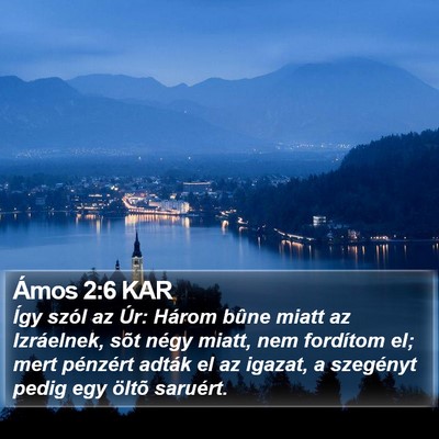 Ámos 2:6 KAR Bible Verse Image